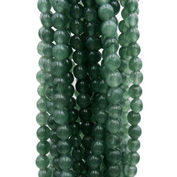 Agata verde tonda liscia 3.5 mm filo 40 cm
