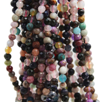 Pietre Dure miste 4 mm grado A+ filo 40 cm