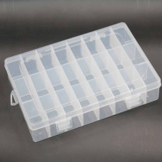 Contenitore Perline Organizer 19.5x13 cm 24 scompartimenti Contenitore Perline Organizer 19.5x13 cm 24 scompartimenti