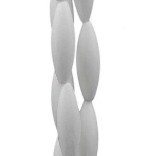 Agata bianca colonna allungata 40x11.5 mm 1 pz