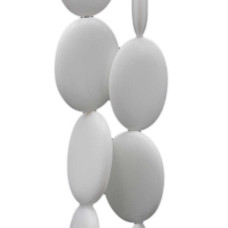 Agata bianca ovale 35x25 mm 1 pz Agata bianca ovale 35x25 mm 1 pz