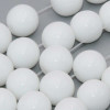 Agata bianca sint. tonda liscia 6 mm filo 40 cm