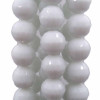 Agata bianca tonda sfacc. 9.5 mm filo 40 cm