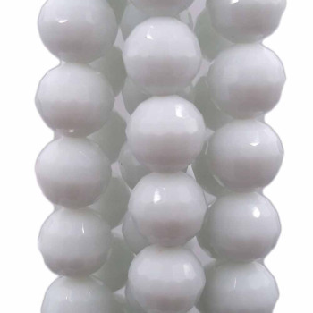 Agata bianca tonda sfac. 17 mm conf. 4 pz