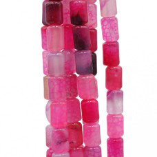 Agata di fuoco colonna liscia 12x9 mm filo 40 cm