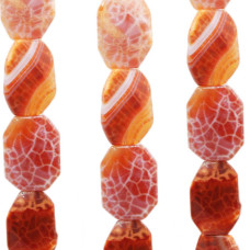 Agata di fuoco piastra 30x22.3 mm 1 pz