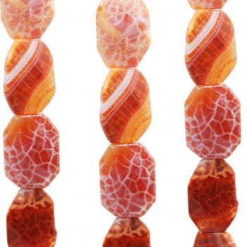Agata di fuoco piastra 30x22.3 mm 1 pz