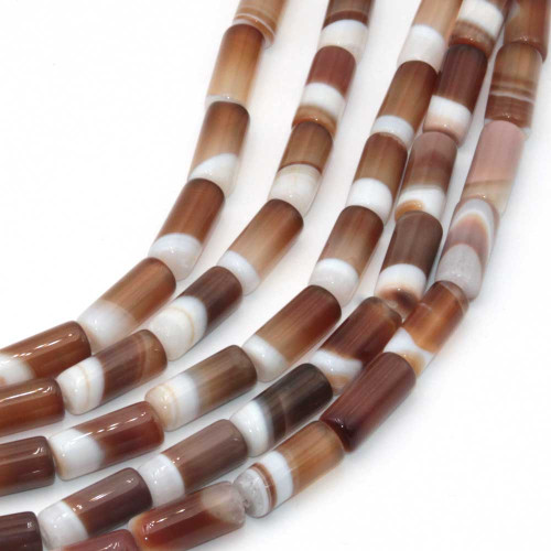 Agata madagascar colonna 18x8 mm pacco 4 pz