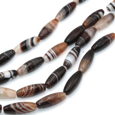Agata madagascar colonna ovale 28x10 mm 2 pz Agata madagascar colonna ovale 28x10 mm 2 pz