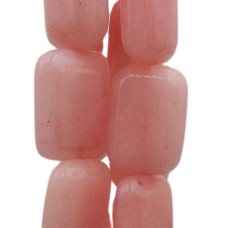 Agata rosa rettangolo liscio 18x13 mm pacco 4 pz