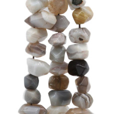 Agata botswana pepita foro centrale pacco 5 pz Agata botswana pepita foro centrale pacco 5 pz