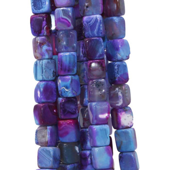 Agata striata colonna 14x9 mm circa 10 pz