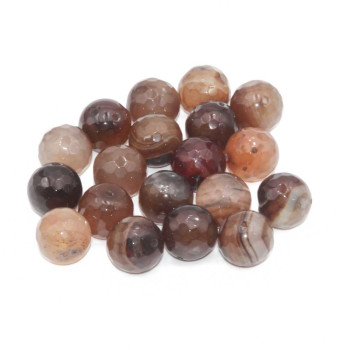 Agata striata marrone 15 mm conf. 10 pz