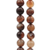 Agata striata marrone 15 mm conf. 10 pz