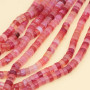 Rondelle pietre dure agata rosa striata 6x3.4 mm filo 40 cm
