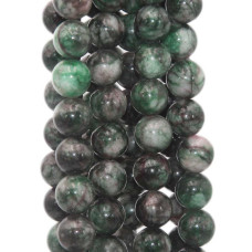 Agata verde muschiata verde 10 mm filo 40 cm