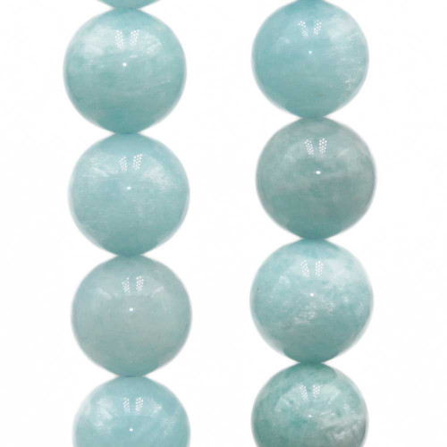 Amazzonite tonda liscia grado A++ 10 mm conf. 10 pz