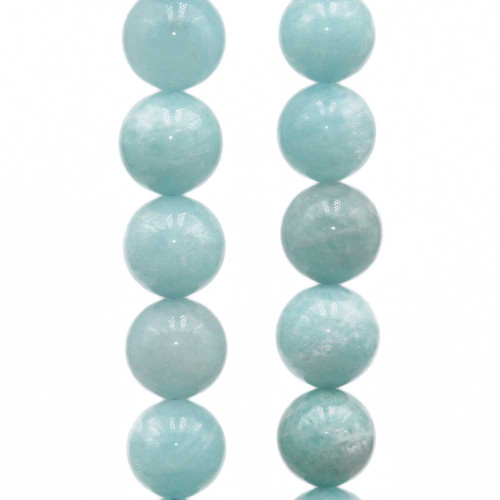 Amazzonite tonda liscia grado A++ 8 mm conf. 10 pz