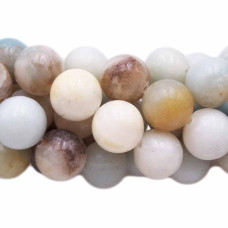 Amazzonite multicolor tonda liscia 10.5 mm pacco 10 pz Amazzonite multicolor tonda liscia 10.5 mm pacco 10 pz