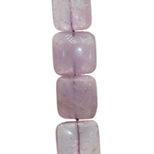 Ametista lavanda gettone quadrato 14 mm 2 pz 