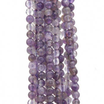 Ametista tonda liscia 2.4 mm filo 40 cm