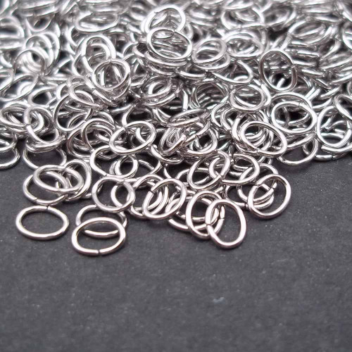 Anellini in acciaio inox 4x3x05 mm pacco 50 pz 