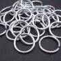 Anellini in alluminio argento 21x2 mm pacco 10 pz