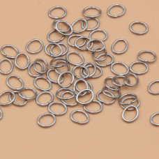 Anellini in acciaio ovali 4x3 mm conf. 100 pz