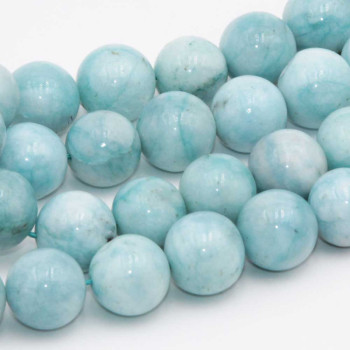 Angelite marmorizzata tonda liscia 12 mm conf. 10 pz