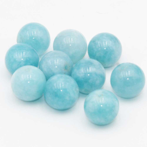 Angelite tonda liscia 12 mm conf.10 pz