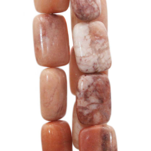 Avventurina rosa rettangolo liscio 20x14 mm 5 pz