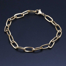 Bracciale completo oro maglie ovali 12.5x5.5 mm 18/19 cm 1 pz