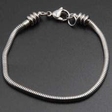 Bracciale stile pandora apribile 19 cm 1 pz Bracciale stile pandora apribile 19 cm 1 pz