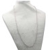 Base collana acciaio maglia ovale 6x4 mm lunghezza 60 cm