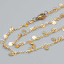 Base collana rame placcata oro 18 kt top quality 60 cm