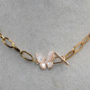 Base collana 39 cm girocollo chiusura farfalla conf. 1 pz