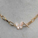 Base collana 39 cm girocollo chiusura farfalla conf. 1 pz