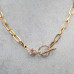 Base collana 39 cm girocollo chiusura preziosa conf. 1 pz