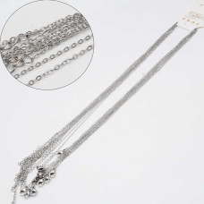 Base collana acciaio forzatina 45+5 cm conf. 1 pz