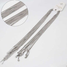 Base collana acciaio serpentina 45+5 cm conf. 1 pz Base collana acciaio serpentina 45+5 cm conf. 1 pz