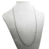 Base collana completa in acciaio catena rolò 60 cm 1 pz