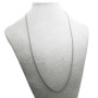Base collana completa in acciaio catena rolò 60 cm 1 pz