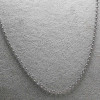 Base collana completa in acciaio catena rolò 60 cm 1 pz