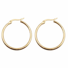 Orecchini in acciaio d'orato 43.5 mm pacco da 2 pezzi Orecchini in acciaio d'orato 43.5 mm pacco da 2 pezzi