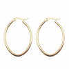 Orecchini in acciaio d'orato 47x30 mm pacco da 2 pezzi
