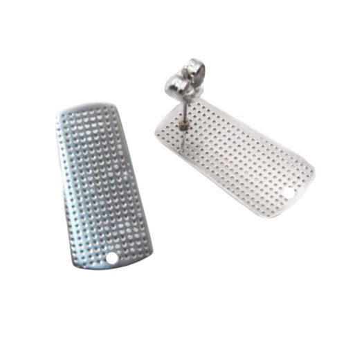 Orecchini acciaio 20x10 mm 2 pz