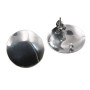 Orecchini acciaio disco 20 mm 2 pz