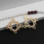 Base orecchini placcato oro 14 kt 27.5x25 mm 2 pz