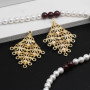Base orecchini placcato oro 14 kt 33x25 mm 2 pz