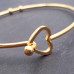 Bracciale chiusura a cuore in acciaio 63 mm 1 pz